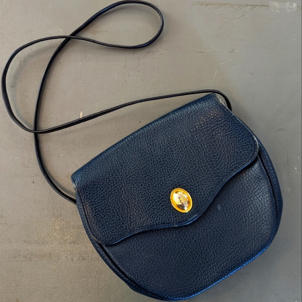 Vintage Christian Dior navy purse